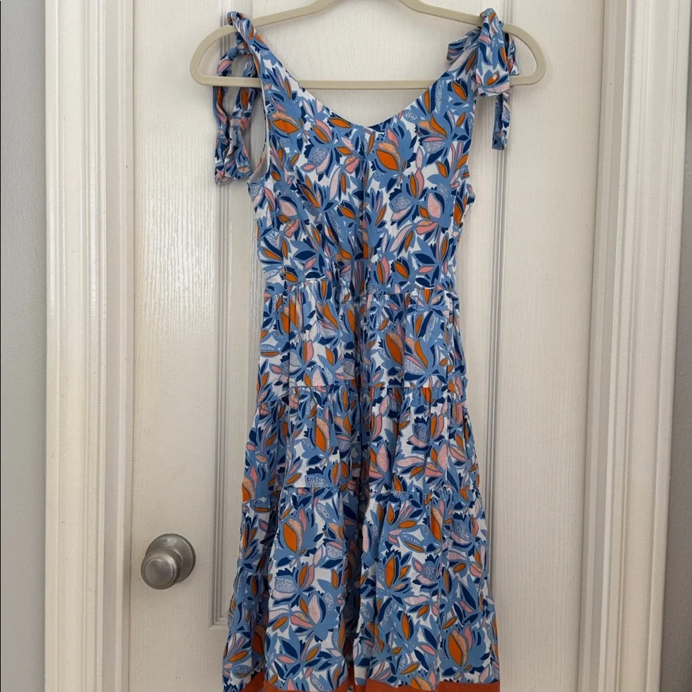 THML Blue and Orange Floral Dress - Picture 11 of 11